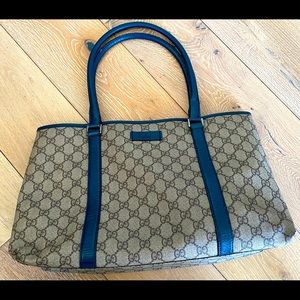Gucci GG Coated Canvas Joy Tote Bag Authentic